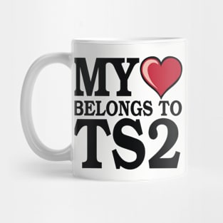 My Heart Belongs to TS2 - Black Mug